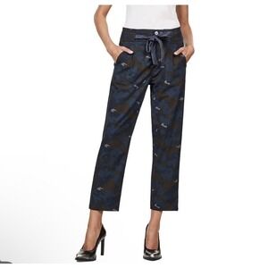 G-Star RAW Womens Chisel Mid Boyfriend Ankle Chino Pants 24/30 Blue Camo New